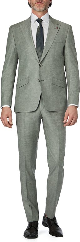 ROY ROBSON Herren Anzug beige meliert Slim Fit