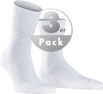 Thumbnail - Falke Herren Socken weiß Baumwolle & Mix unifarben