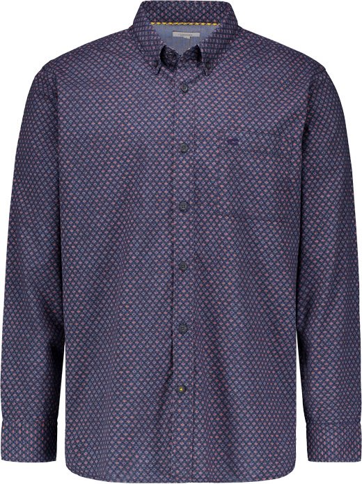 camel active Herren Hemd blau gemustert