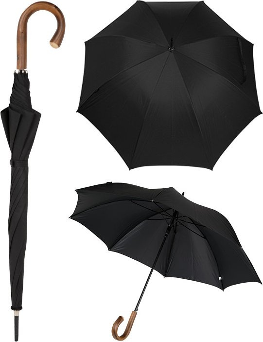 bugatti Herren Regenschirm schwarz