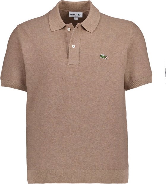 LACOSTE Herren Polo-Shirt braun Classic Fit