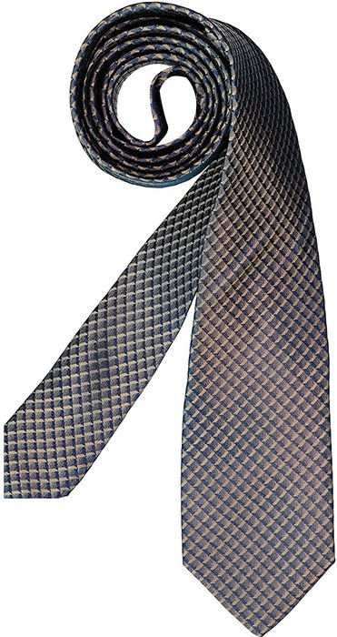 Thumbnail - OLYMP Herren Krawatte blau Gemustert