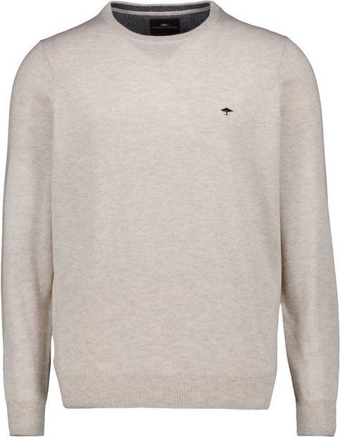 Fynch-Hatton Herren Pullover beige unifarben