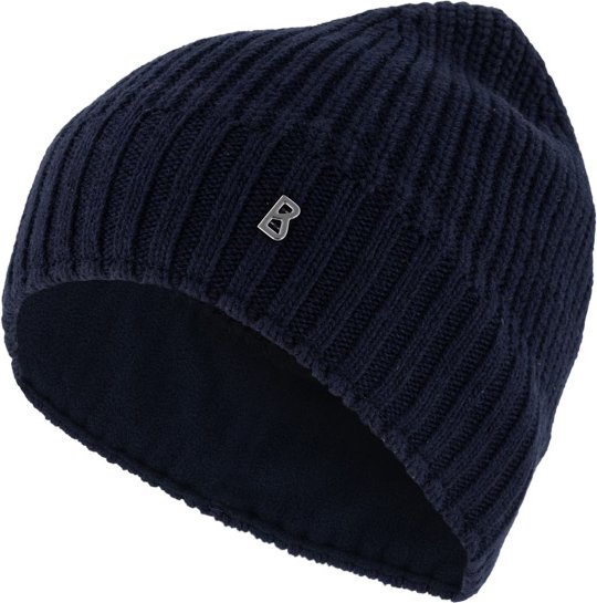 BOGNER Herren Mütze schwarz Kaschmirwolle