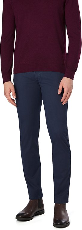 bugatti Herren Hose blau meliert