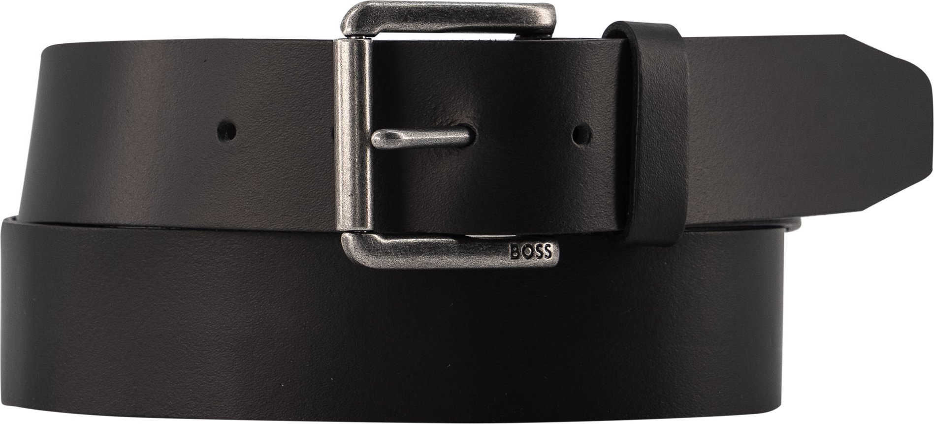 Thumbnail - BOSS Black Herren Gürtel schwarz Glattleder