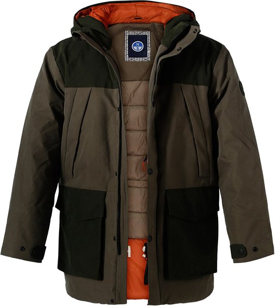 NORTH SAILS Herren Funktionsparka grün unifarben