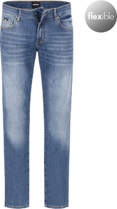 GAS Herren Jeans blau Slim Fit
