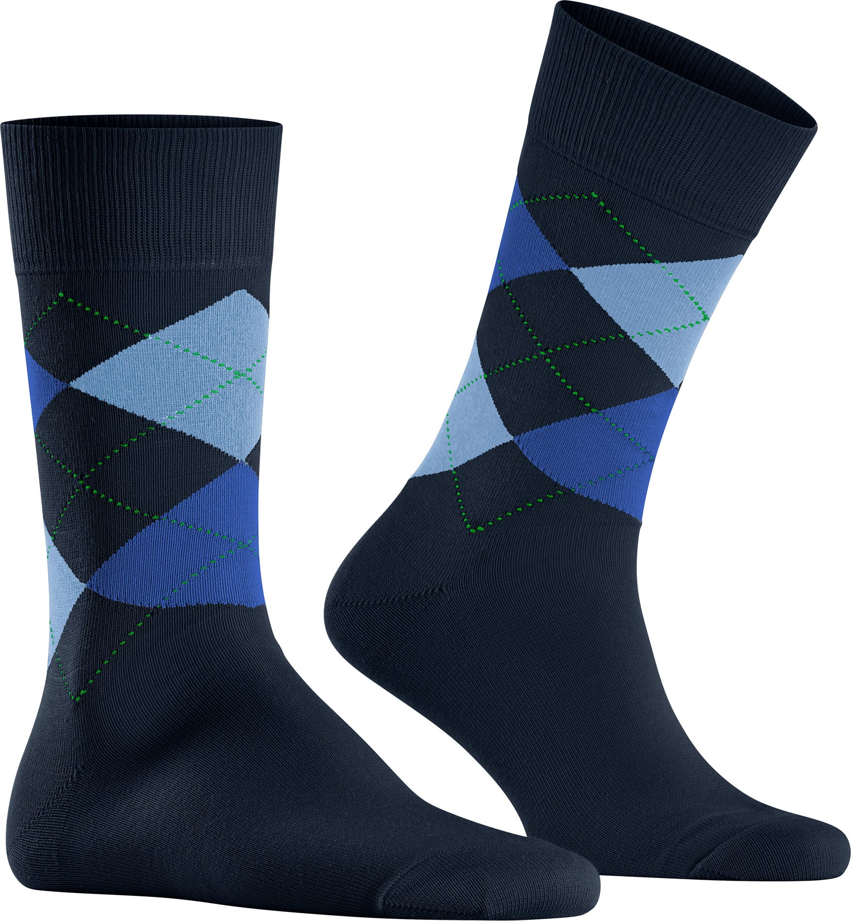 Burlington Herren Socken blau Baumwolle & Mix Gemustert