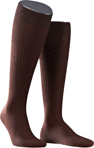 Thumbnail - Falke Herren Socken braun Merinowolle unifarben