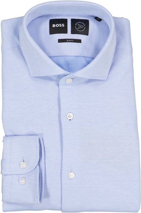 BOSS Black Herren Hemd blau Slim Fit
