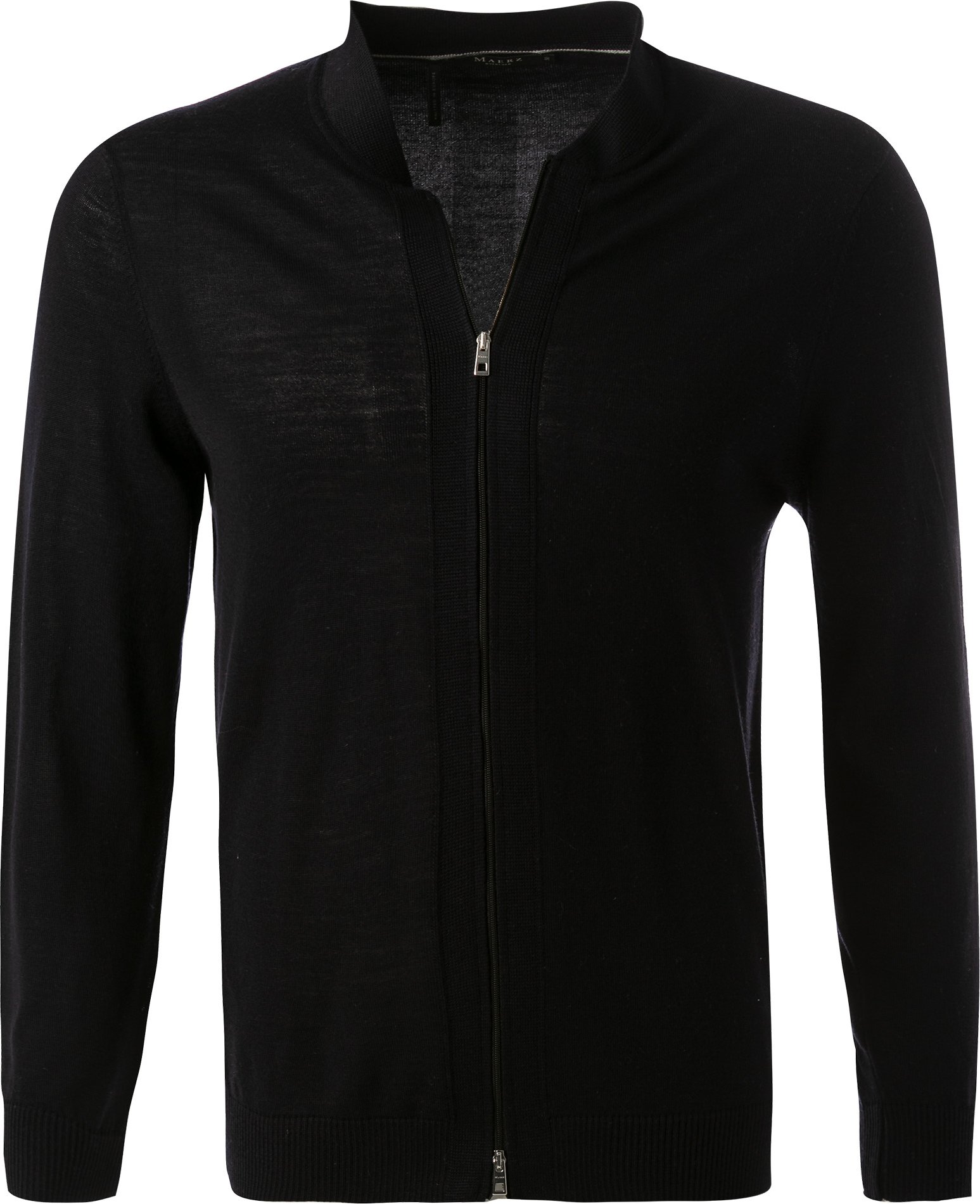 MAERZ Muenchen Herren Strickjacke blau unifarben