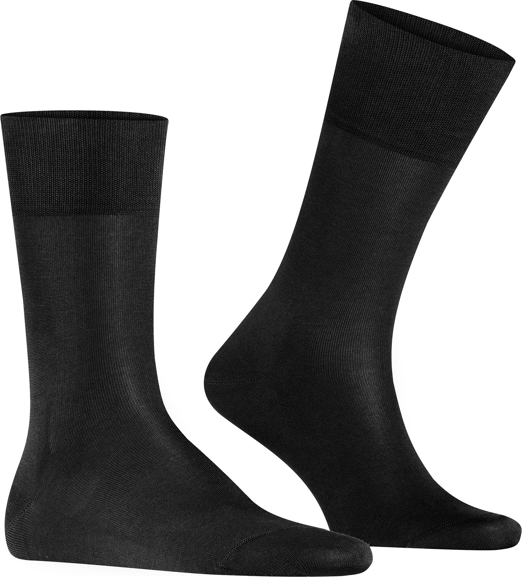 Thumbnail - Falke Herren Socken schwarz Baumwolle & Mix unifarben