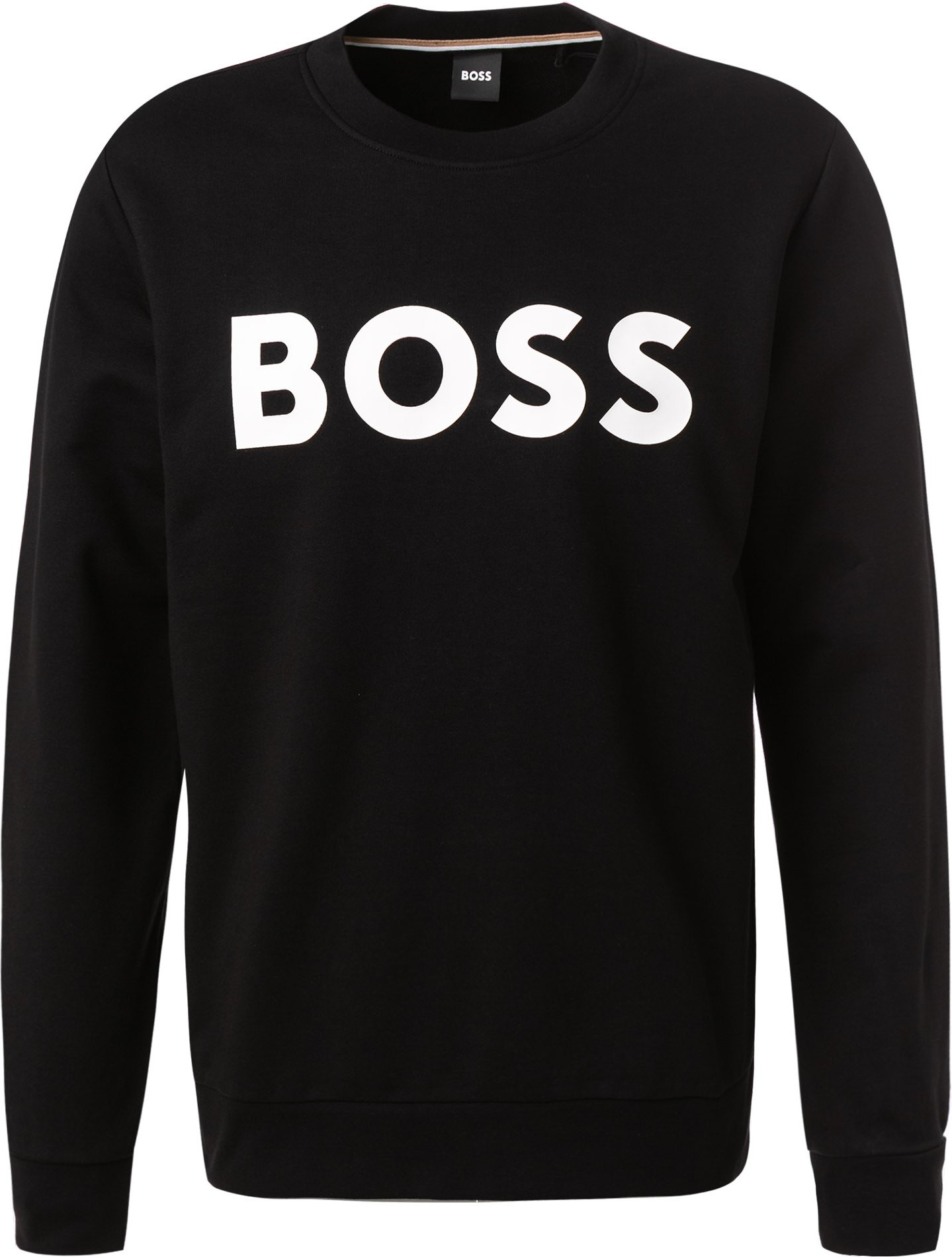 BOSS Black Herren Pullover schwarz Logo und Motiv