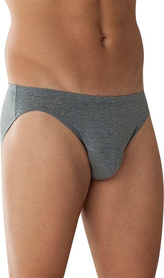 Thumbnail - Zimmerli Herren Slip grau Viskose/Modal unifarben