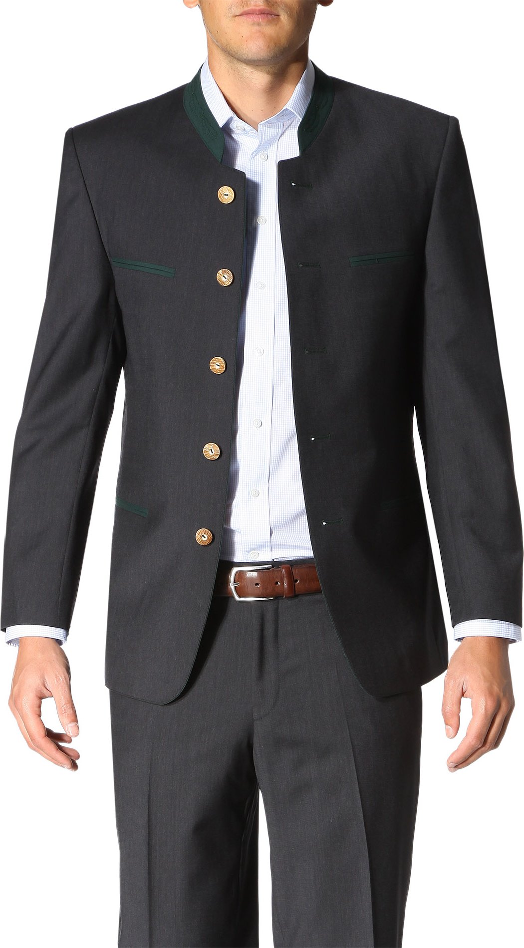 LODENFREY Herren Sakkos/Blazer grau Comfort Fit