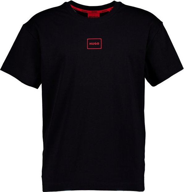 HUGO Herren T-Shirt schwarz Baumwolle & Mix unifarben