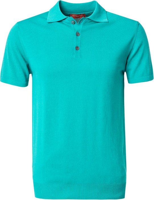 DANIELE FIESOLI Herren Polo-Shirt blau