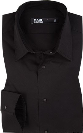 Thumbnail - KARL LAGERFELD Herren Hemd schwarz