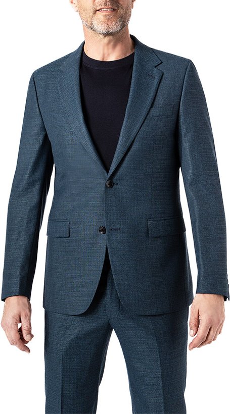 Strellson Herren Sakko blau meliert Slim Fit