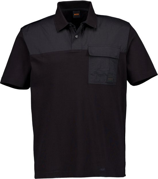 BOSS Orange Herren Polo-Shirts schwarz