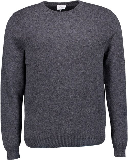 FTC Cashmere Herren Pullover grau unifarben