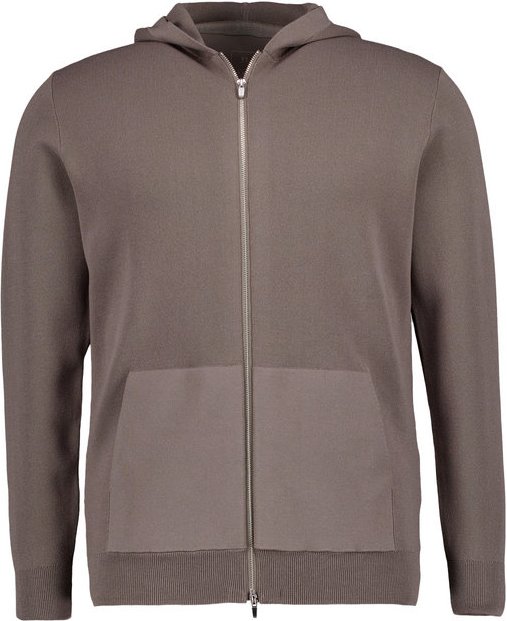 BOGGI MILANO Herren Sweatjacke beige unifarben
