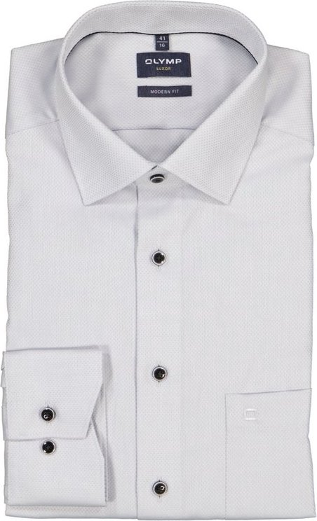 OLYMP Herren Hemd grau