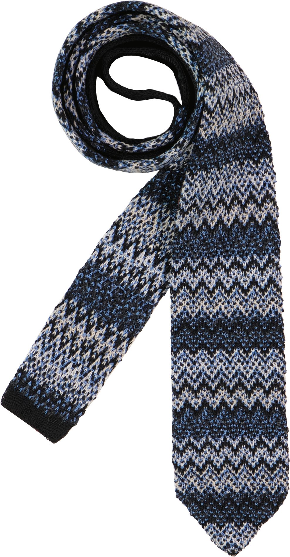 MISSONI Herren Krawatte blau Gemustert