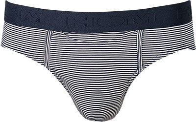 Thumbnail - HOM Herren Slip blau Viskose/Modal Gestreift