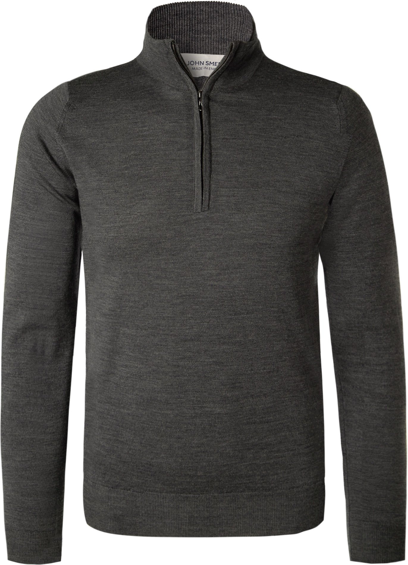 John Smedley Herren Pullover blau unifarben