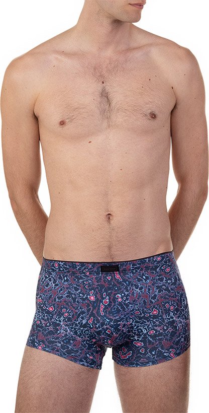 bruno banani Herren Hipshort blau Geprintet