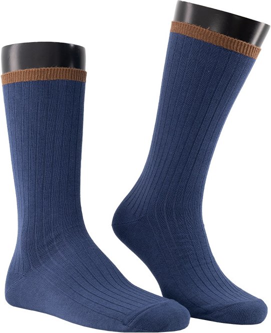 BOGGI MILANO Herren Socken blau Baumwolle & Mix unifarben