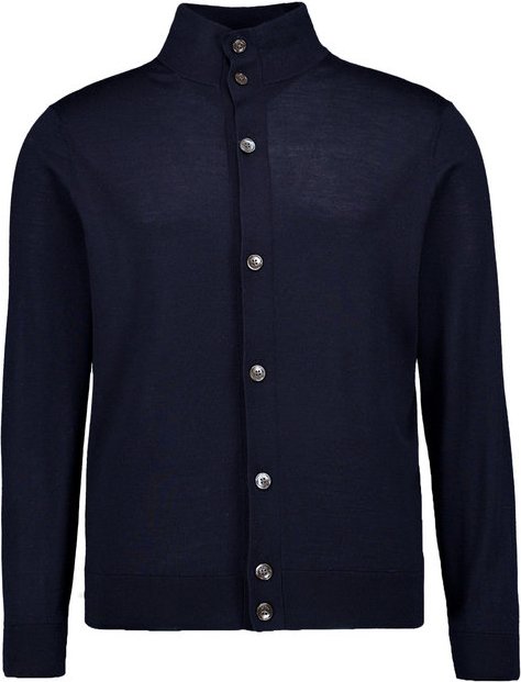 BOGGI MILANO Herren Cardigan blau unifarben