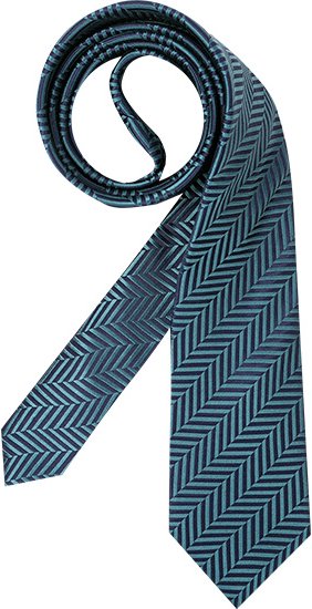 ETON Herren Krawatte grün Gemustert