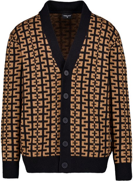 Strellson Herren Pullover braun gemustert