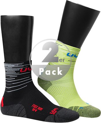 Thumbnail - UYN Herren Laufsocken grün Mikrofaser/Funktion unifarben