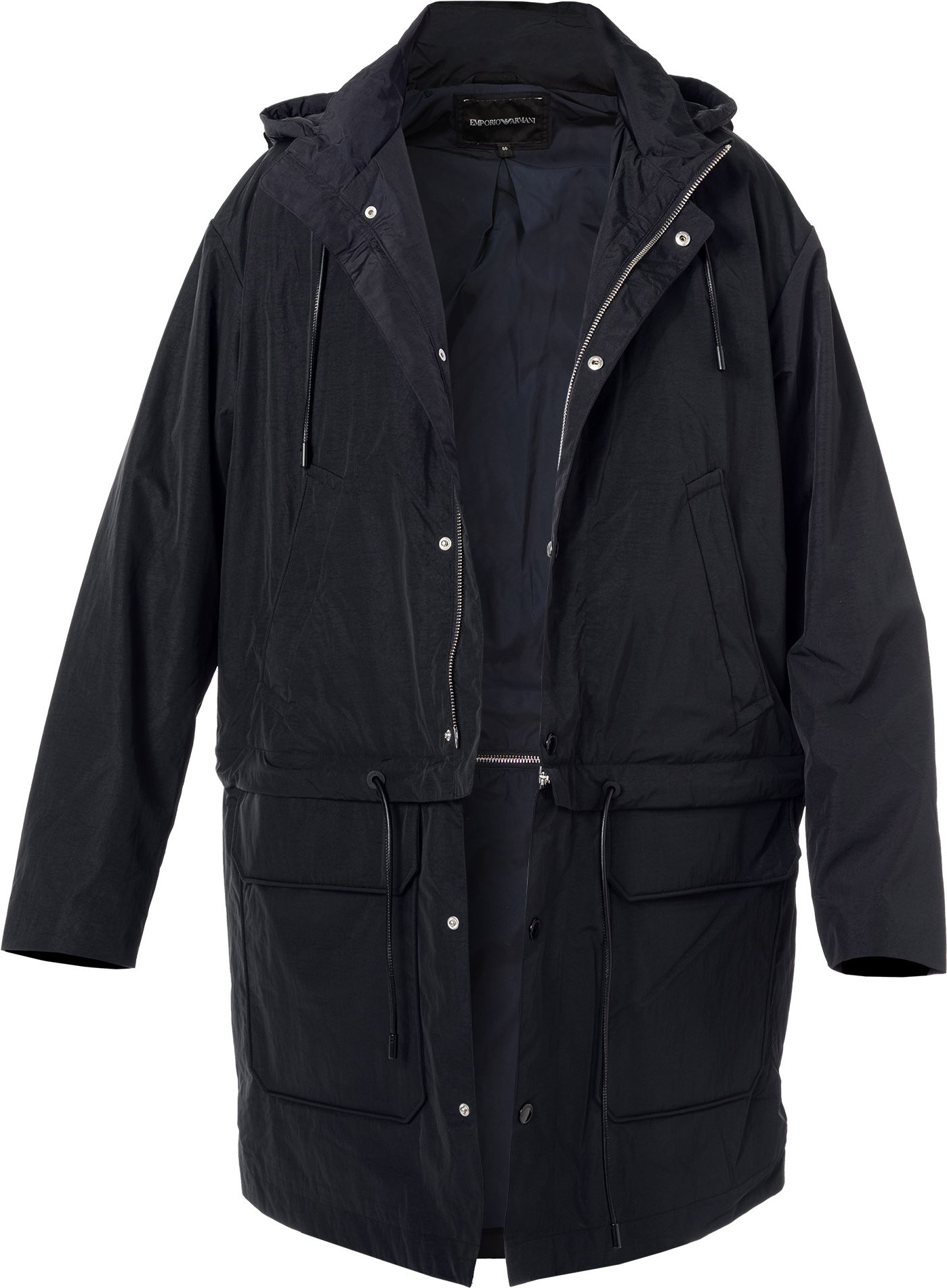 Thumbnail - EMPORIO ARMANI Herren Mantel blau unifarben