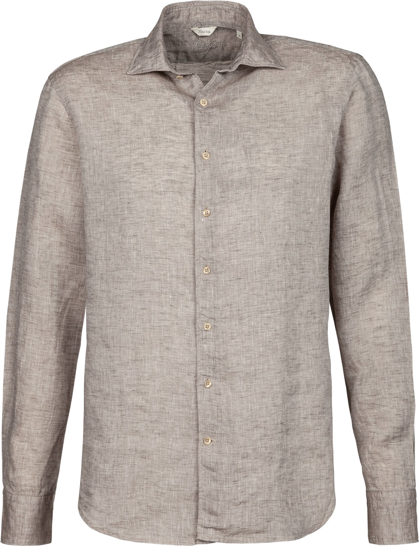 Stenströms Herren Hemd braun meliert