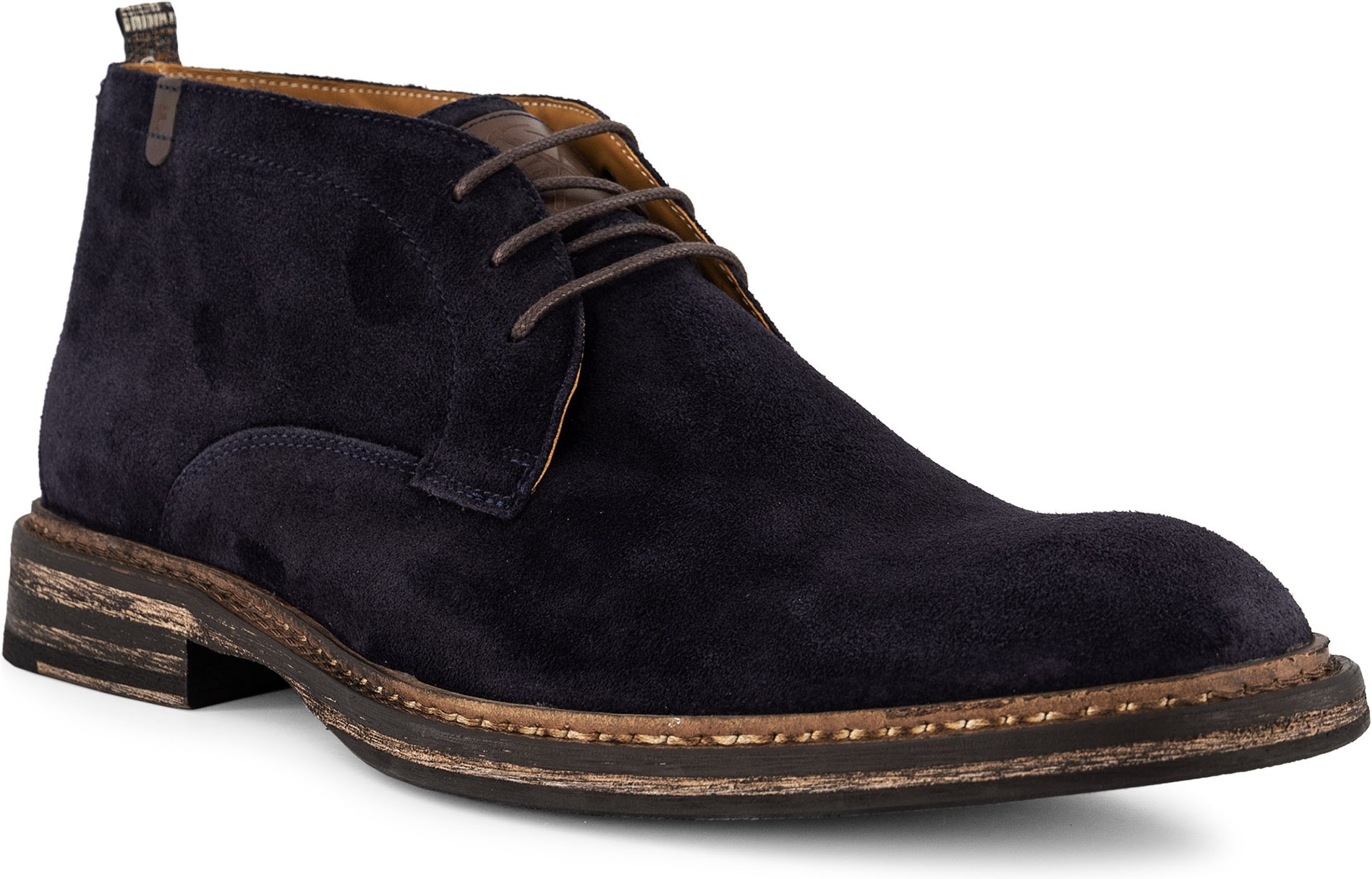 Thumbnail - Floris van Bommel Herren Desert Boots blau Velours