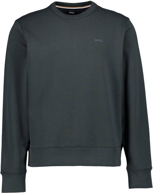 BOSS Black Herren Pullover grün unifarben