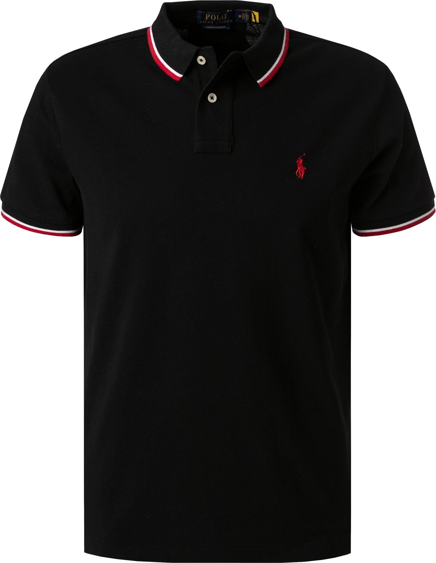 Polo Ralph Lauren Herren Polo-Shirts schwarz Slim Fit