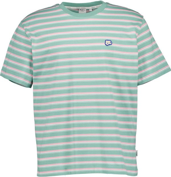 Pepe Jeans Herren T-Shirt grün gestreift