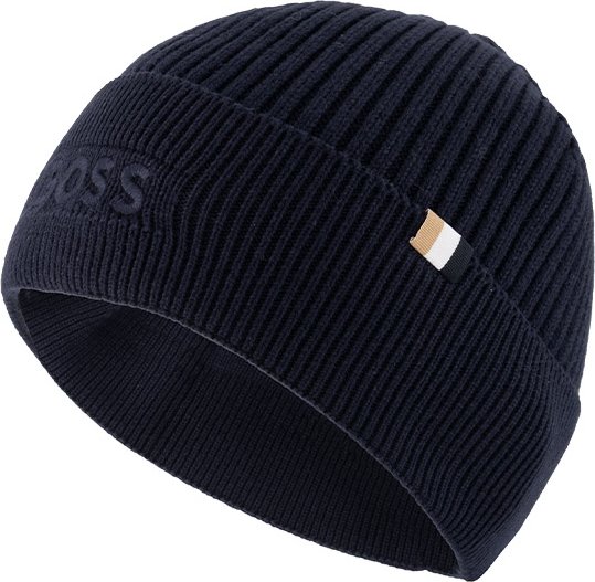 BOSS Black Herren Mützen/Caps/Hüte blau Schur-Wolle