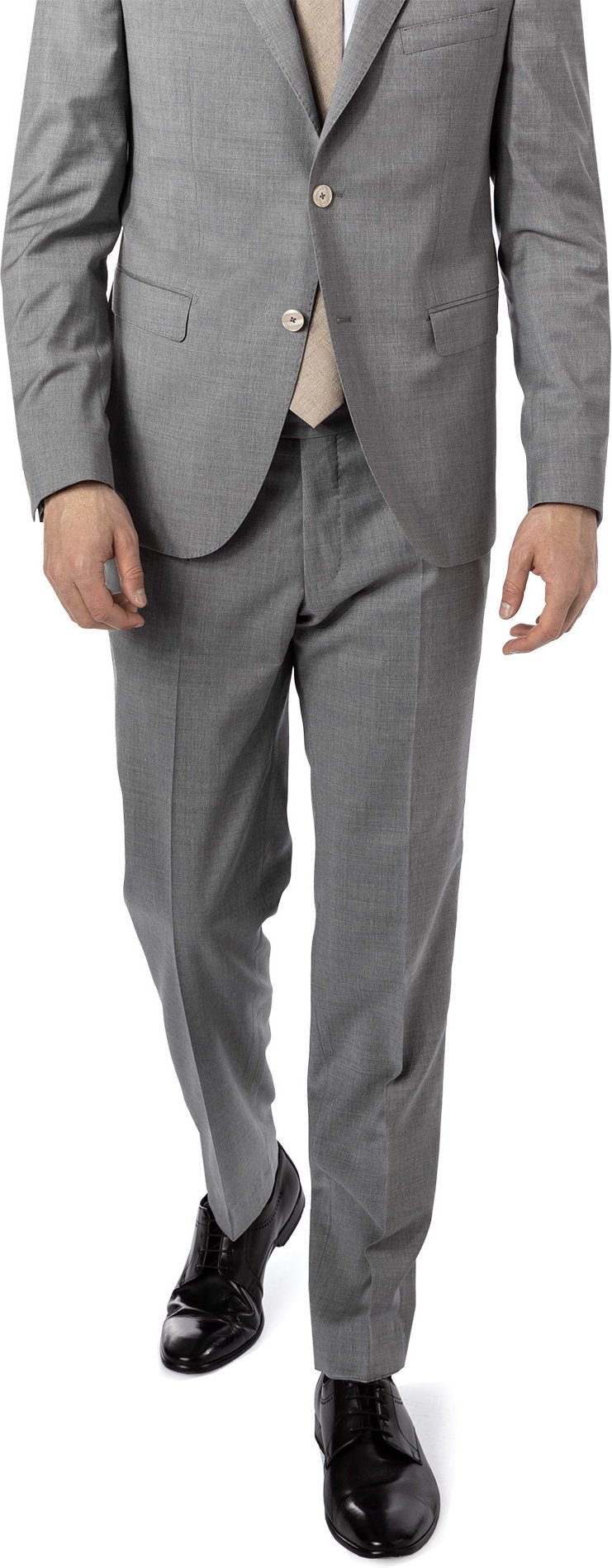 Thumbnail - BALDESSARINI Herren Hose grau Slim Fit