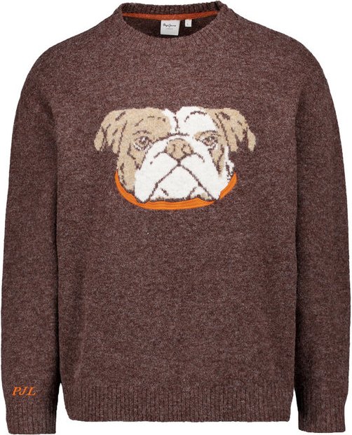 Pepe Jeans Herren Pullover braun unifarben