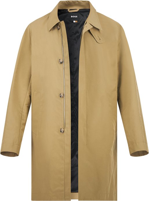 BOSS Black Herren Mantel beige unifarben