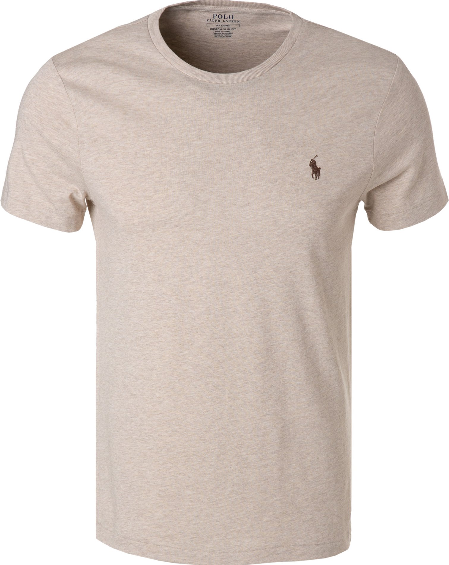 Thumbnail - Polo Ralph Lauren Herren T-Shirt beige meliert Slim Fit
