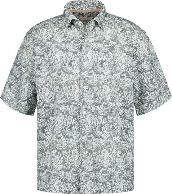 FIL NOIR Herren Hemden grün geblümt