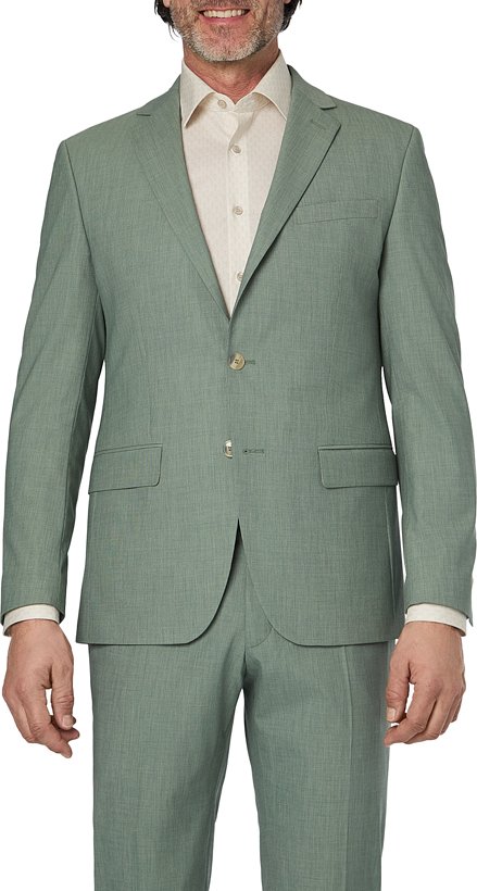 HECHTER PARIS Herren Sakko grün meliert